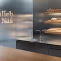 Bakery “Chlieb Náš” / Sadovsky & Architects - Interior Photography, Kitchen, Table, Shelving, Countertop